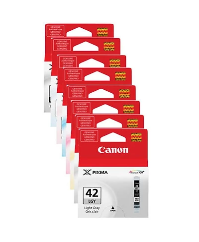Canon Cli-42 Color 8 Ink Value Pack - Includes: Photo Black, Gray, Light Gray, Cyan, Magenta, Yellow, Photo Cyan, and Photo Magenta