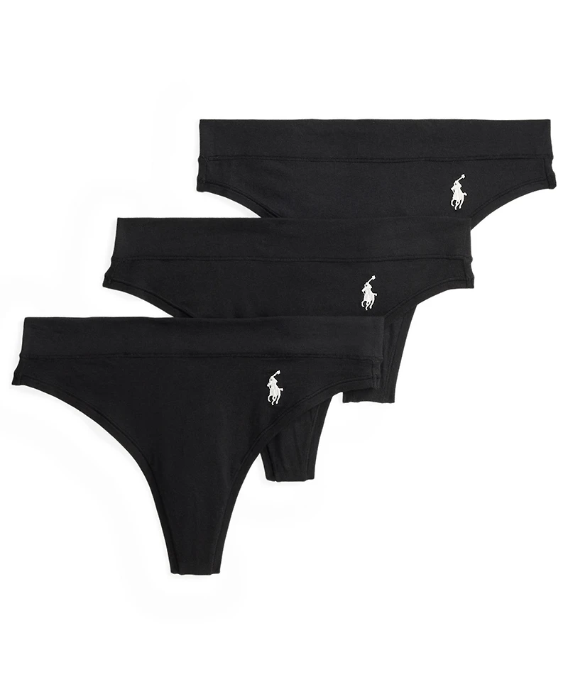 Polo Ralph Lauren Women's 3-Pack Thong Panties Set 4P0710