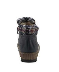 Spring Step Cleora Water Resistant Dual-Zip Bootie with Faux Shearling Lining