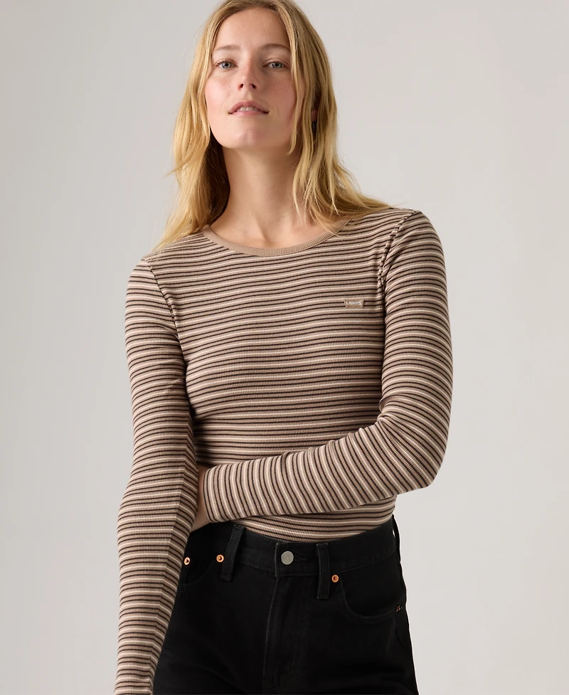 Levi's Women's Hayes Clara Strip Long Sleeve Top