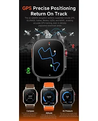 Ruxing Smart 2.01" Hd Screen Watch for Women Men Outdoor Sport Multifunctional With Gps Health Monitoring, Bluetooth Calling, IP68