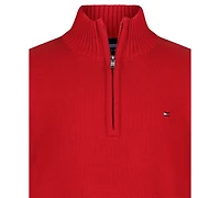 Tommy Hilfiger Boys 2T-7 Quarter-Zip Sweater