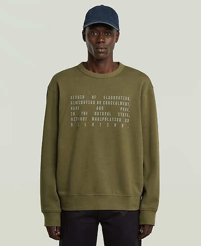 G-Star Raw Men's Graphic Printed Oversized T-Shirt