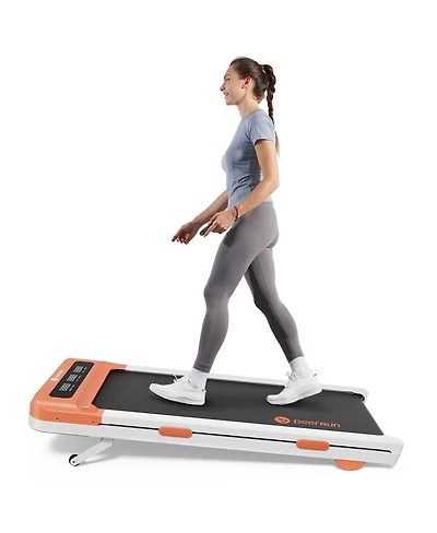 DeerRun Z10 12% Auto Incline Smart Walking Pad Treadmill with remote control-Orange