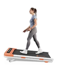 DeerRun Z10 12% Auto Incline Smart Walking Pad Treadmill with remote control-Orange