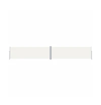 Side Awning Cream Polyester with Pu coating Large Retractable