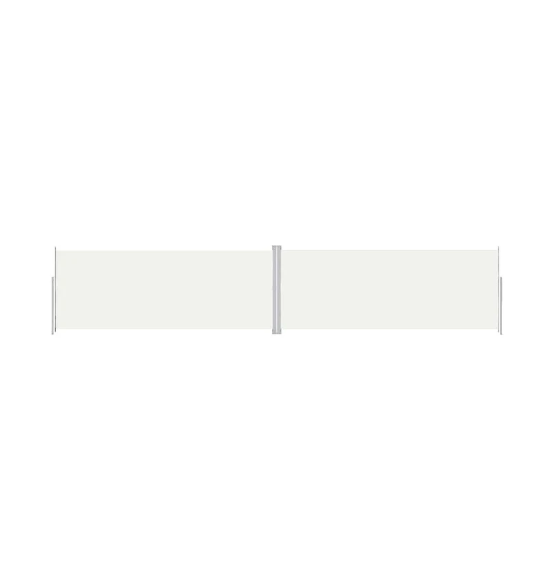 Side Awning Cream Polyester, Steel, Aluminum 78.7 x 393.7 in