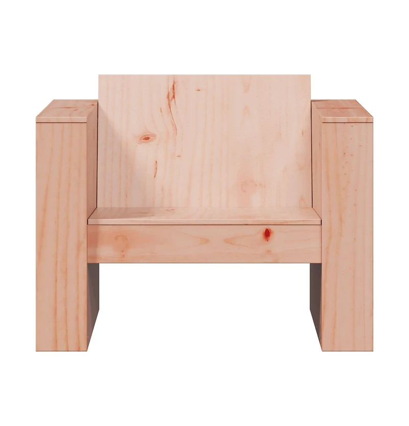 Garden Sofa Natural Wood Solid Douglas Fir Wood Single Durable
