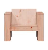 Garden Sofa Natural Wood Solid Douglas Fir Wood Single Durable