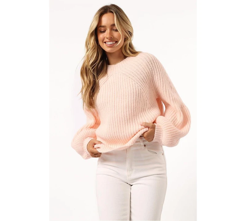 Petal and Pup Women's London Knit Sweater - Pink Xs/S