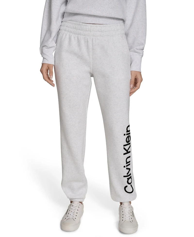 Calvin Klein Women's Performance Flocked Logo Jogger Sweatpants
