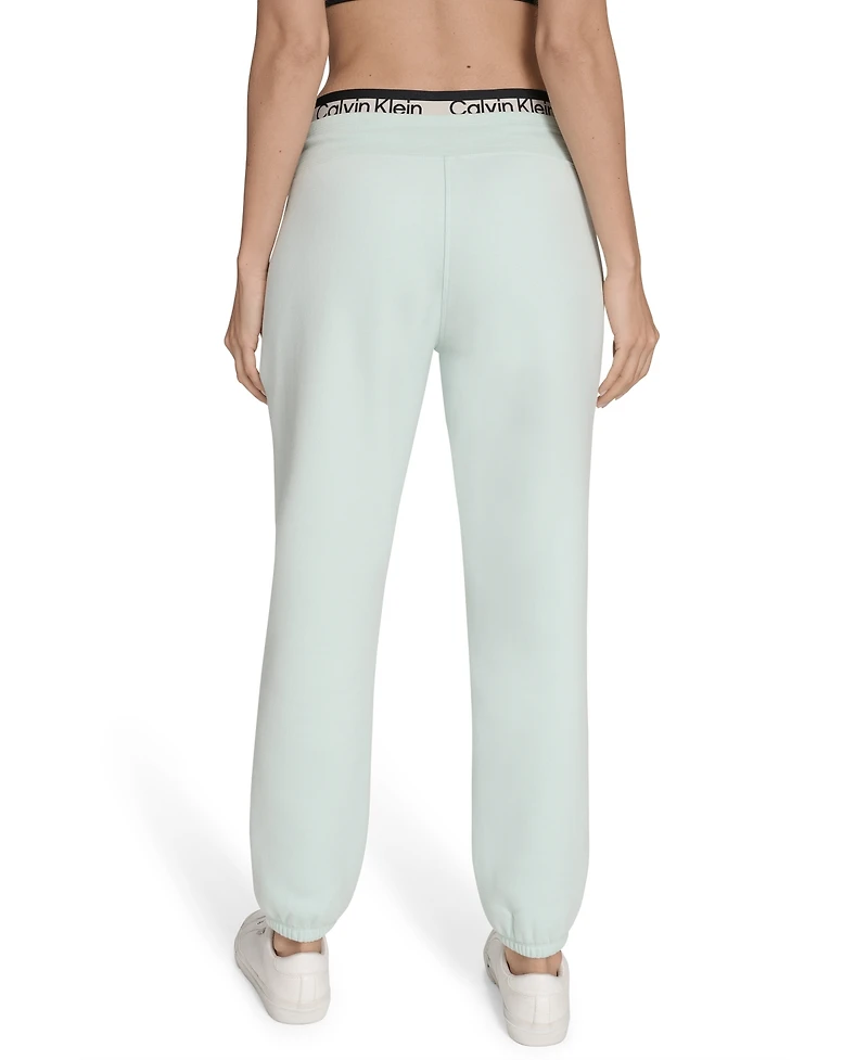 Calvin Klein Women's Performance Logo Stripe Jogger Sweatpants