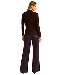 Vince Camuto Women's Long-Sleeve Faux-Wrap Top