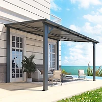 Aecojoy 12'x8' Wall Mounted Gazebos Pergola