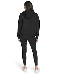 Calvin Klein Women's Performance Metallic Outline Logo Fleece Hoodie