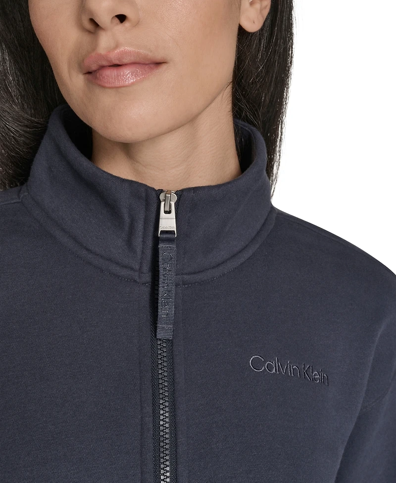 Calvin Klein Women's Performance Half-Zip Pull-On Sweatshirt