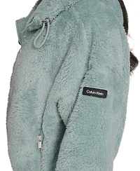 Calvin Klein Women's Performance Oversized Hooded Sherpa Jacket