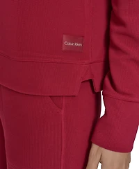 Calvin Klein Performance Women's Waffle-Knit Pullover Hoodie