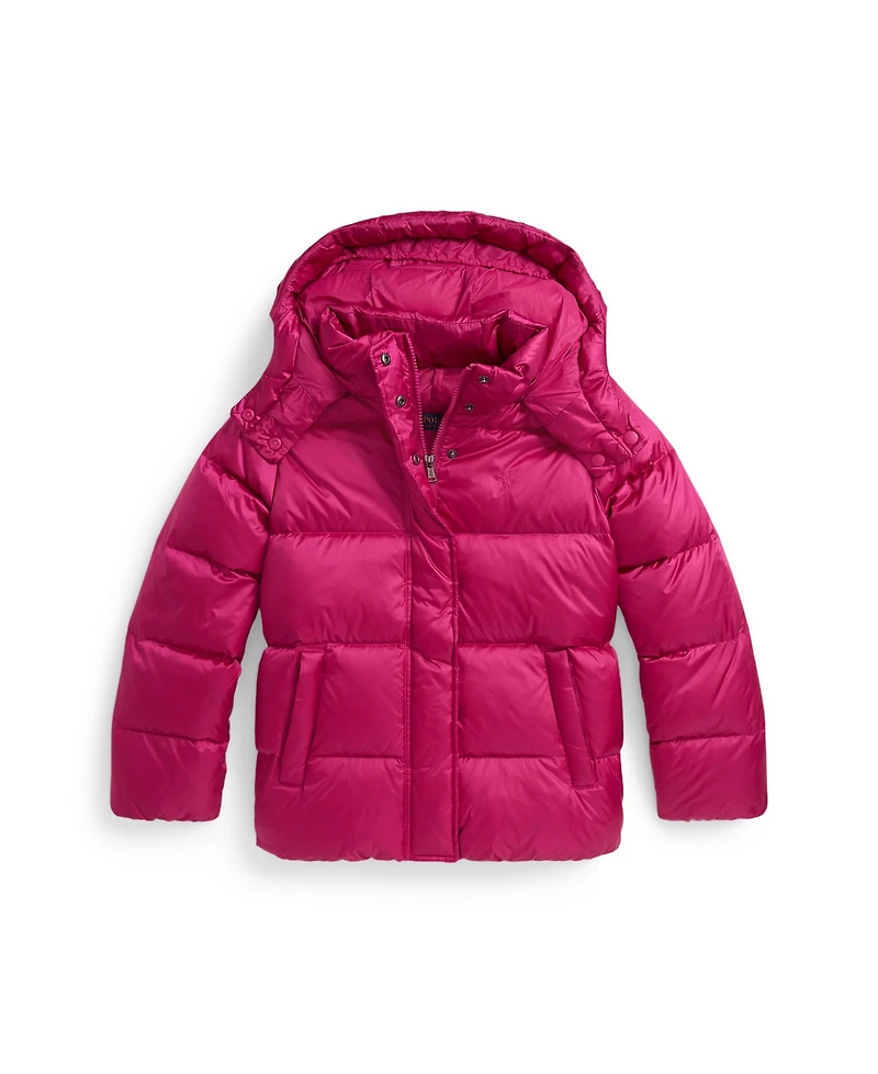 Polo Ralph Lauren Girls 7-16 Metallic Hooded Outerwear Coat