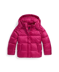 Polo Ralph Lauren Girls 7-16 Metallic Hooded Outerwear Coat
