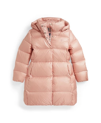 Polo Ralph Lauren Girls 7-16 Metallic Hooded Long Sleeves Jacket