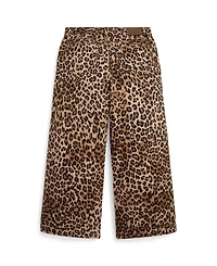 Polo Ralph Lauren Girls 7-16 Leopard-Print Wide-Leg Jeans