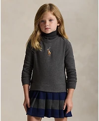 Polo Ralph Lauren Girls 2T-6X Big Pony Pull-on Sweatshirt Dress