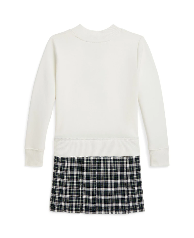 Polo Ralph Lauren Girls 2T-6X Letterman Long Sleeves Sweatshirt Dress