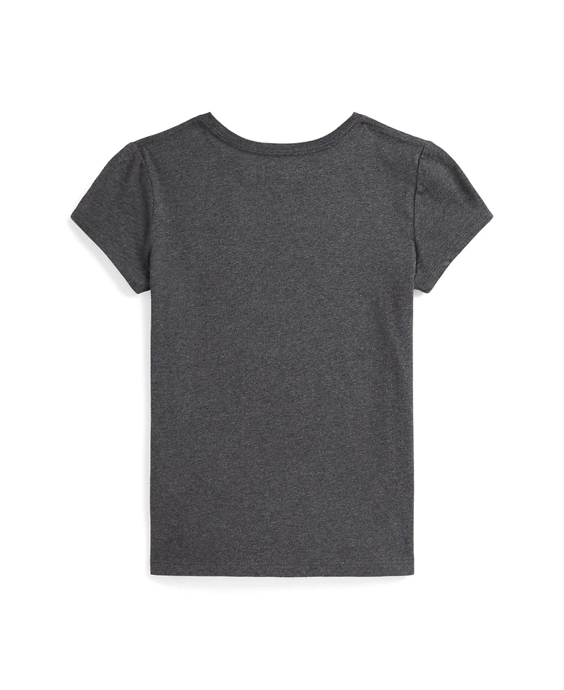 Polo Ralph Lauren Girls 7-16 Letterman Short Sleeve T-Shirt