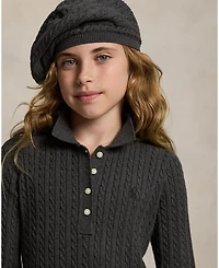 Polo Ralph Lauren Girls 7-16 Mini-Cable Long Sleeve Sweater Dress