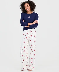 Hippie Rose Juniors' Printed Drawstring-Waist Lounge Pants