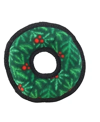 Tuffy Jr Ring Wreath 2 Pack, Durable Plush Squeaky Dog Toy