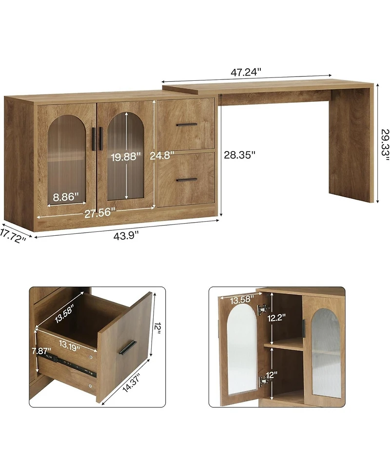 Tribesigns L-Shaped Gaming Desk with Storage Drawers,L-Shaped Computer Desk