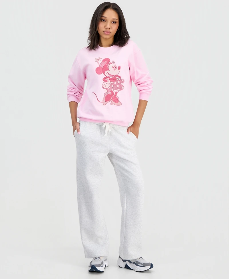 Minnie Mouse Juniors' Embroidered Sweatshirt