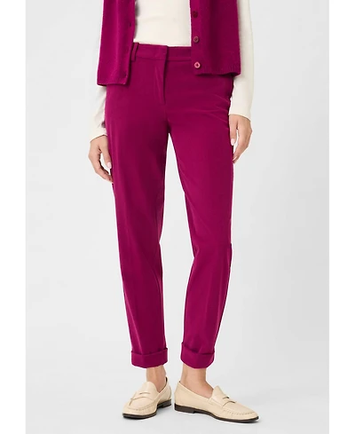 Olsen Women's Lisa Fit Straight Leg Cropped Cord Trouser