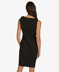 Calvin Klein Women's Bow Shoulder Sheath Dress