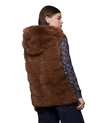 Avec Les Filles Women's Sleeveless Long Vest