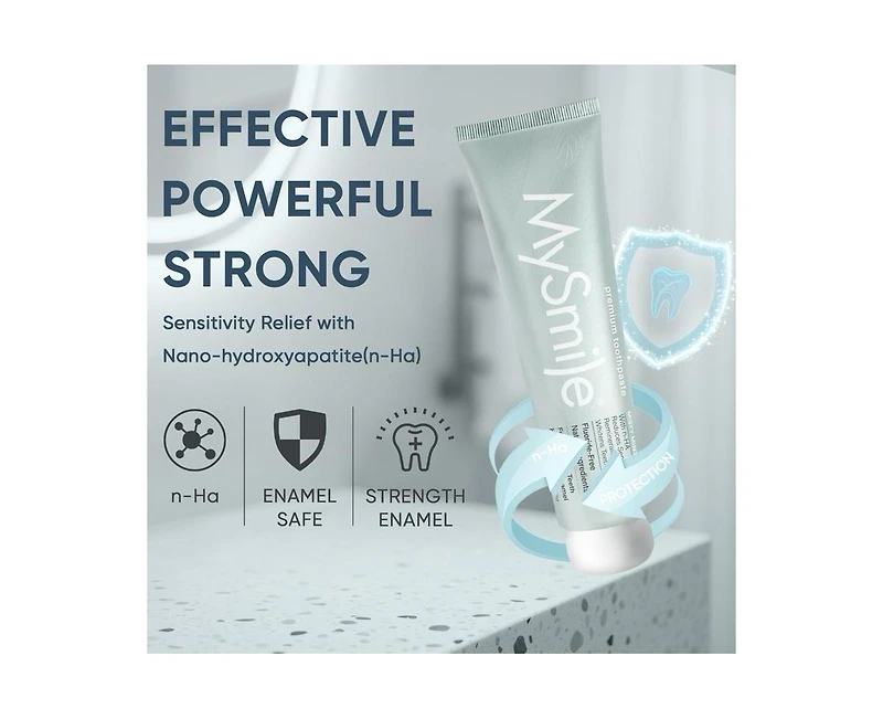 MySmile Nano-Hydroxyapatite Toothpaste for Sensitive Teeth