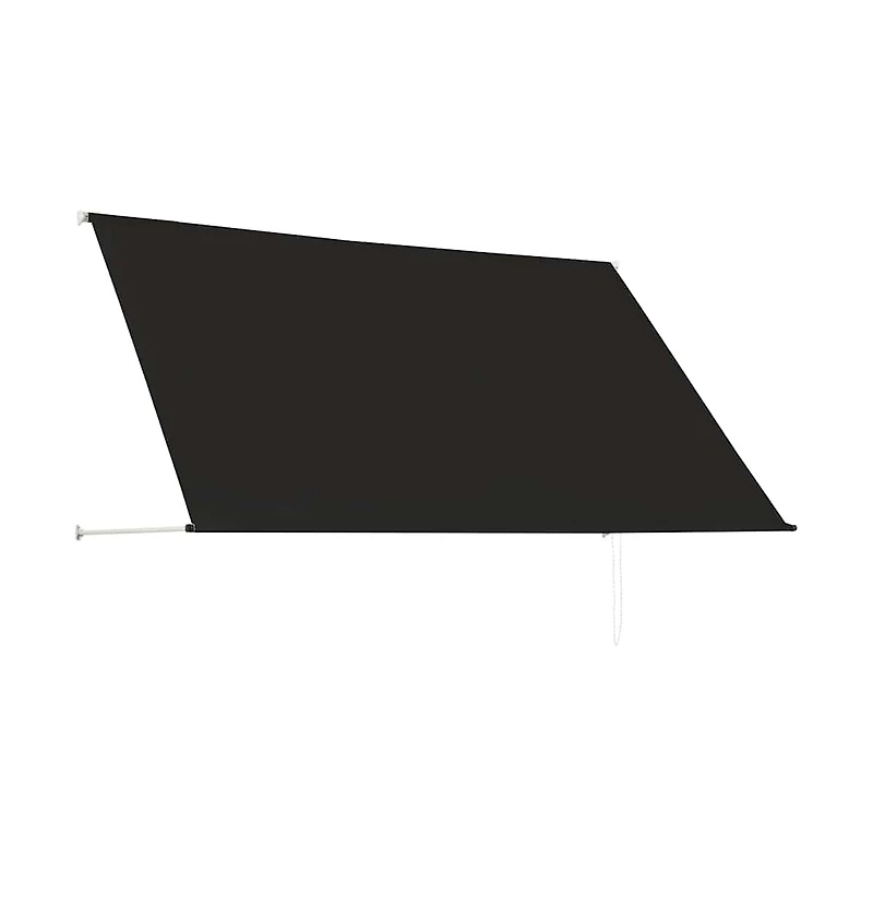 Awning Anthracite Steel frame, polyester fabric with Pa coating
