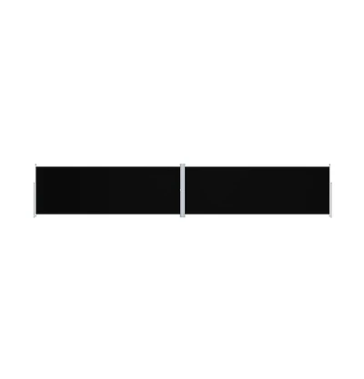 Side Awning Black 100% polyester with Pu coating, steel, aluminum
