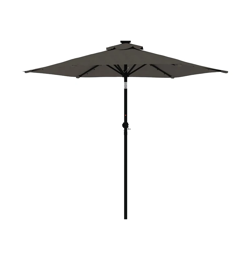Garden Parasol Anthracite Steel, Polyester Large Tiltable