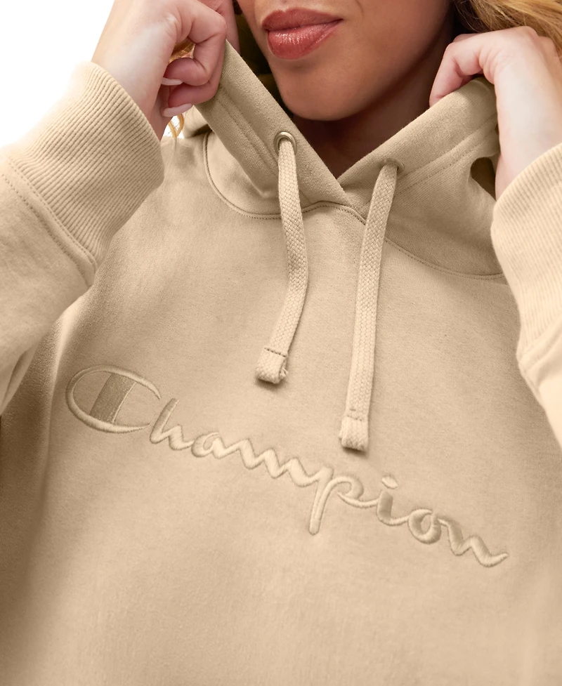 Champion Women's Tonal Script Freshman Powerblend Long Sleeve Hoodie