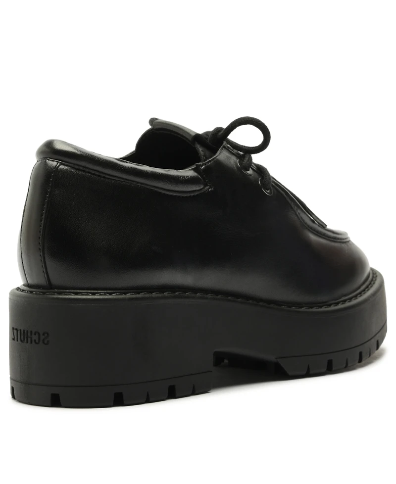 Schutz Women's Cia Oxford Lug Round Toe Loafers