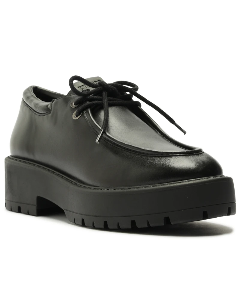 Schutz Women's Cia Oxford Lug Round Toe Loafers