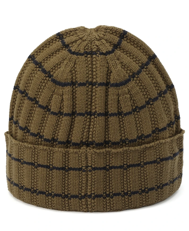 Tommy Hilfiger Men's Texture Rib Stripe Cuff Hat