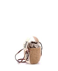 Pre-Owned Chloe Small Woody Basket Tote Woven Raffia