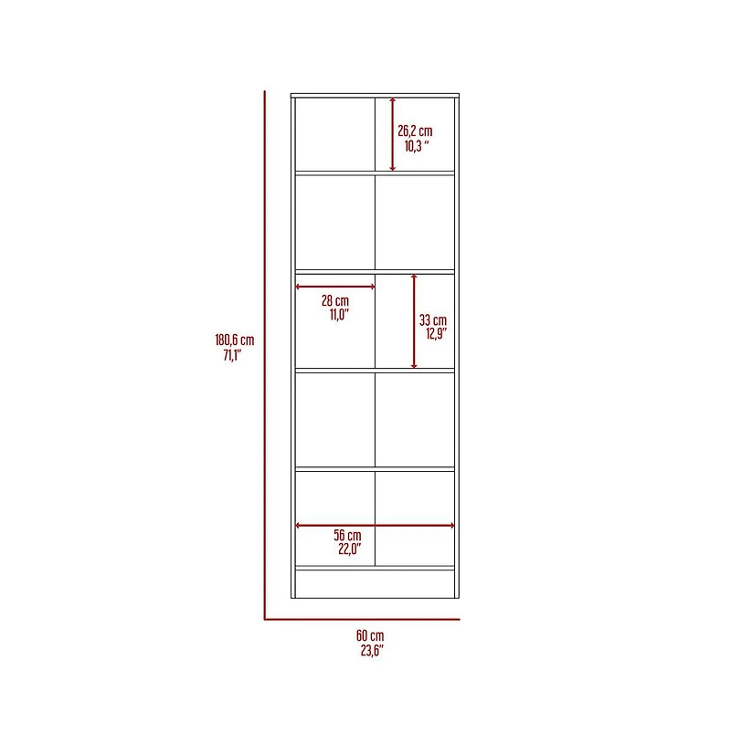 Tuhome Multistorage Pantry Espresso / Black Mdf
