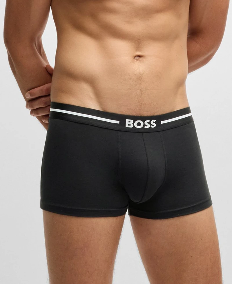 Hugo Boss Men's 3-Pack Bold Logo Trunks