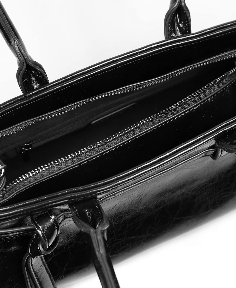 Sam & Libby Onyx Belted Satchel Bag