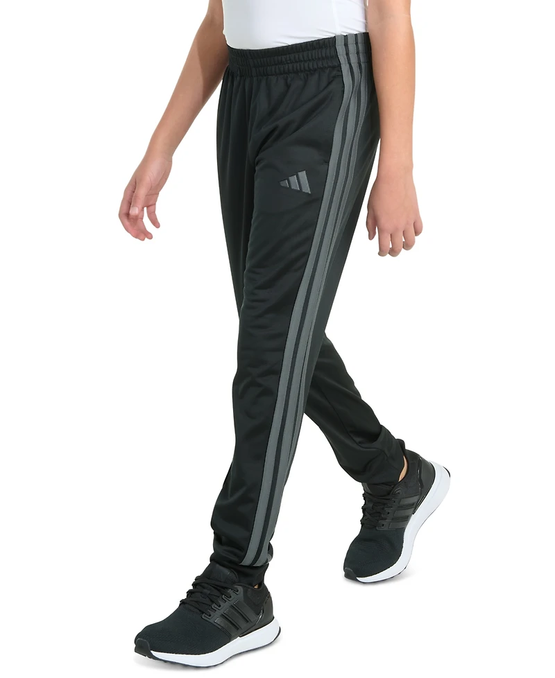 adidas Big Boys 8-20 Elastic-Waistband 3-Stipe Tricot Jogger Pants